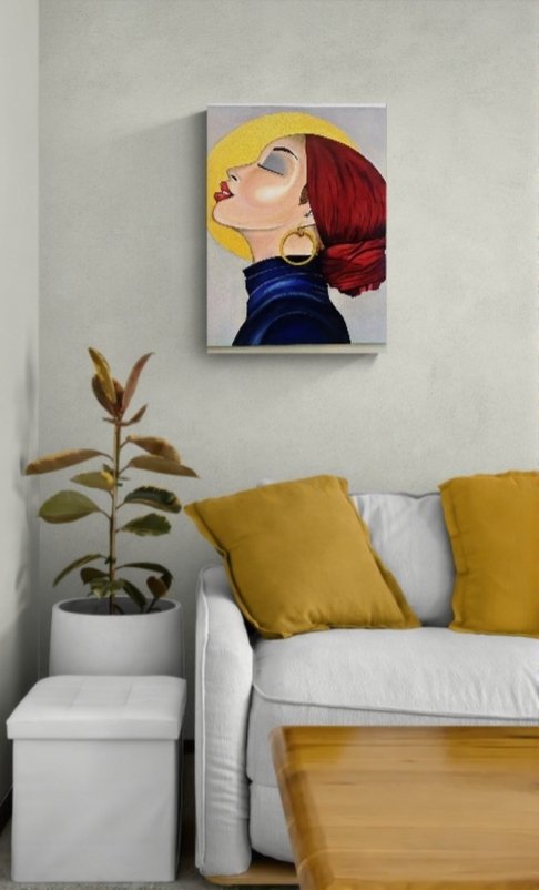 Ambientación de Rojo contemplativo (mujer)