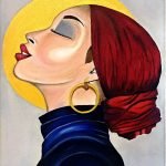 Obra de Rojo contemplativo (mujer)