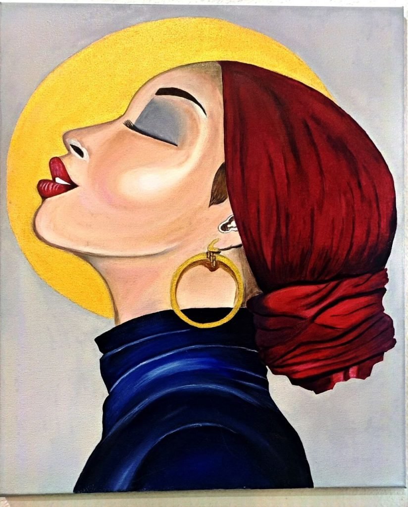 Rojo contemplativo (mujer)