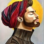 Obra de Pasión en perfil (hombre)